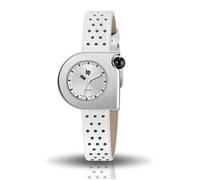 Montre Femme LIP Mach 2000 Mini Moon - Acier, Cuir Blanc, Quartz