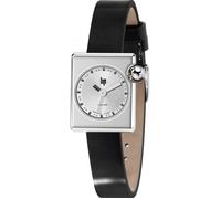 Lip Mach 2000 Mini Square Montre Femme Acier Cuir Noir 671171