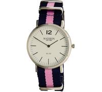 Montre Femme - Madison New York - l4741zm14 - Argent-Bleu Rose - Étanche 3 bar - Style Tendance