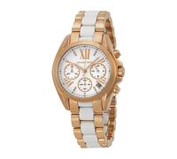 Montre femme Michael Kors Bradshaw MK5907 - Quartz, boîtier acier 36 mm, cadran blanc et bracelet multicolore
