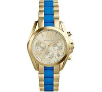 Montre Femme - MICHAEL KORS - Bradshaw MK5908 - Acier doré - Acétate turquoise - Analogique