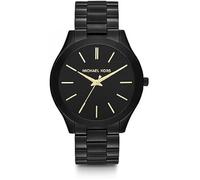 Michael Kors Slim Runway Watch for Women, 38mm Quartz Three Hand Movement with Leather Strap