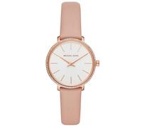 Michael Kors Montre à Quartz Pyper avec Bracelet en Cuir Rose pour Femme MK2803
