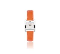 Montre Michel Herbelin 5ème Avenue quartz cadran beige bracelet cuir orange Femme