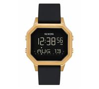 NIXON Siren SS A1211 - Gold/Black - 100m Water Resistant Women's Digital Sport Watch (36mm Watch Face, 18mm-16mm Silicone Band), Gold/Black, OSFM, Gold/Black, OSFM