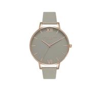 Olivia Burton Montre Analogique à Quartz pour Femme Collection Grey DIAL avec Bracelet en Cuir Gris - OB15BD61