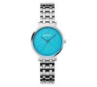Montre Femme Orphelia Quartz- Affichage Analogique bracelet Acier Inoxydable Argent et Cadran Bleu OR12808