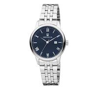 Montre Femme Orphelia Quartz- Affichage Analogique bracelet Acier Inoxydable Argent et Cadran Bleu OR12707