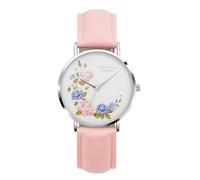 Montre Femme Orphelia Quartz- Affichage Analogique bracelet Cuir Rose et Cadran Multicolore OF711815