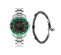 Montre femme Philipp Blanc Baden Gris 20x20 mm