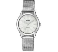Montre Femme - Q&Q - Q02A-001PY - Métal Argenté - Verre Minéral - Style Chic