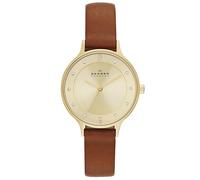 Montre Femme SKAGEN en Cuir Marron Etanche
