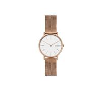Skagen Montre pour femmes Signatur, mouvement à deux aiguilles, boîtier en acier inoxydable or rose 38 mm avec bracelet en maille d'acier inoxydable, SKW2784