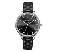 Montre Femme - THOMAS SABO - WA0322-221 - Acier Brillant - Cuir Noir - Quartz Analogique 38 mm