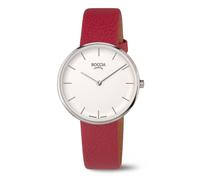 Montre Femme Titanium Boccia 3327-01 Titan Vegan En Cuir De Pomme Rouge