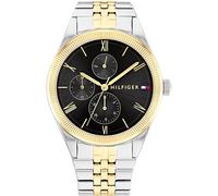 Tommy Hilfiger Montre Analogique Multifunction à Quartz pour femme avec Bracelets en Acier Inoxydable ou cuir Two-tone Stainless steel bracelet