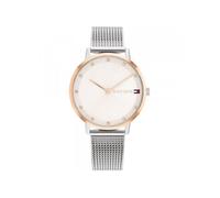 TOMMY HILFIGER Montre à affichage analogique or / argent / blanc, Taille One Size