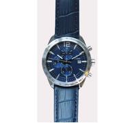 Montre FESTINA pour Homme F16760/3 Timeless Chronograph Boîtier en Acier Inoxydable Gris Bracelet en Cuir Bleu