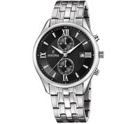 Festina Montre Homme Analogique en Acier Inoxydable 316l Argenté