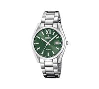 Montre festina Acier Classique Vert, Bracelet d? Acier Inoxydable, Homme