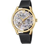 Montre - FESTINA - Automatique - Acier Noir - Cadran Squelette - 42.8 mm