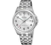 Festina Montre Homme Analogique en Titane Gris - Mouvement Quartz - Calendrier - Verre Minéral Haute Résistance - Étanche 10 ATM F20696/1 Titanium
