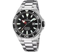 Montre - FESTINA - Diver Professional F20663/3 - Étanche 10 ATM - Acier inoxydable - Noir Argent