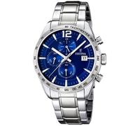 Festina Montre Homme F16759/3 Chronographe Acier étanche 5 ATM Cadran bleu