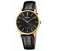 Montre - Festina - F200163 - Classique - Noir - Doré - Cuir - Quartz