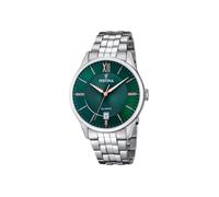 Festina Montre homme analogique F20425/7 – Acier inoxydable 316L argenté, Quartz, Calendrier, 5 ATM