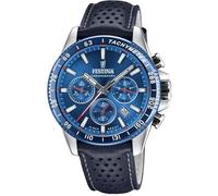 Montre - Festina - F20561/3 - Chronographe - Dateur - Étanche 100m - Cuir Bleu foncé