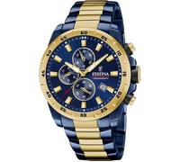 Festina Montre Homme F20564/1 Chrono Sport Bleu Acier inox 316L Quartz Chronographe Calendrier