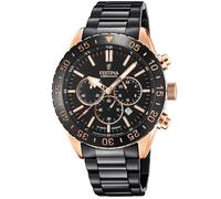 Montre - Festina - F20578/1 - Noir - Doré rose - Chronographe - 10 ATM