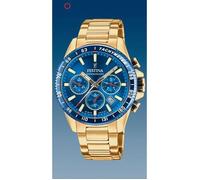 Festina Montre homme F20634/3 Timeless Chronograph – Acier inoxydable 316L doré, Quartz, 10 ATM