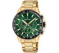 Montre FESTINA pour Homme F20634/4 Timeless Chronograph Boîtier en Acier Inoxydable Doré Bracelet en Acier Inoxydable Doré