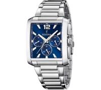Montre FESTINA pour Homme F20635/2 Timeless Chronograph Boîtier en Acier Inoxydable Gris Bracelet en Acier Inoxydable Gris