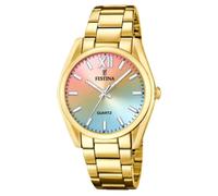 Festina Montre Femme F20640/7 Boyfriend — Acier inoxydable 316L doré, Quartz, Verre minéral, 5 ATM