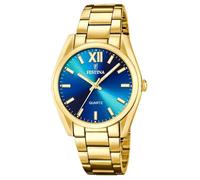 Montre - Festina - F20640-8 - Acier doré - Cadran bleu - Étanchéité 5 ATM