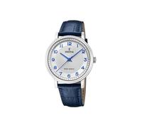 Montre - FESTINA - F20660/1 - Acier 41mm - Cuir Bleu - Énergie Solaire - Étanchéité 50m