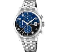 Montre - Festina - Homme - Chronographe - Cadran noir et bleu - Étanchéité 5 ATM