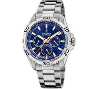 Montre - Festina - Multifunction - Acier - Quartz - Fond bleu