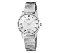 Montre FESTINA pour Femme F20015/4 Swiss Made Boîtier en Acier Inoxydable Gris Bracelet en Acier Inoxydable Gris