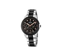 Montre FESTINA pour Femme F20497/3 Ceramic Boîtier en Acier Inoxydable Gris Bracelet en Acier Inoxydable Noir