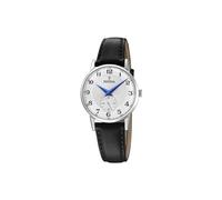 Montre FESTINA pour Femme F20570/1 Correa Clasico Boîtier en Acier Inoxydable Gris Bracelet en Cuir Noir