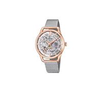 Montre FESTINA pour Femme F20628/1 Automatique Boîtier en Acier Inoxydable Rose Bracelet en Acier Inoxydable Gris