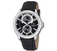 Montre Festina Pour Homme F16573/3 Multifonction En Cuir Noire UF16573/3