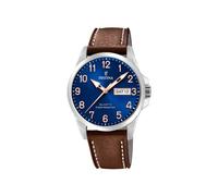 Montre FESTINA pour Homme F20358/B Acero Clasico Boîtier en Acier Inoxydable Gris Bracelet en Cuir Marron