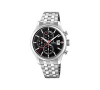 Montre FESTINA pour Homme F20374/3 Timeless Chronograph Boîtier en Acier Inoxydable Gris Bracelet en Acier Inoxydable Gris