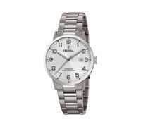Montre FESTINA pour Homme F20435/1 Calendario Titanium Boîtier en Titane Titane Bracelet en Titane Gris