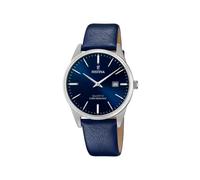 Montre FESTINA pour Homme F20512/3 Acero Clasico Boîtier en Acier Inoxydable Gris Bracelet en Cuir Bleu